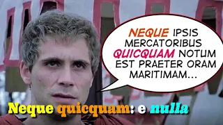 Pronomi e aggettivi indefiniti con valore negativo (quisquam)