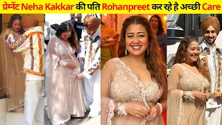 4 Months Pregnant Neha Kakkar being well take cared by Husband Rohanpreet Singh