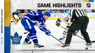 Penguins @ Maple Leafs 11/11 | NHL Highlights 2022