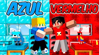 AZUL vs VERMELHO no Minecraft!