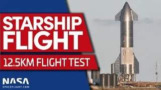 Starship SN8 12.5km Successful Test Flight - Full Livestream