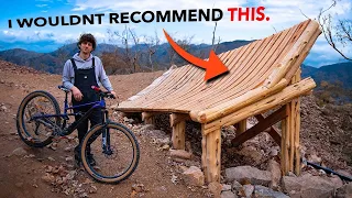Bending Wood To Build Twisted Bike Jump...