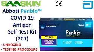 Abbott Panbio™ COVID-19 Antigen Self-Test | 20T Kit | Unboxing | Testing Procedure | Home Test