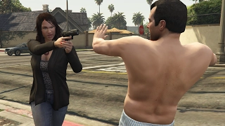 GTA V Amanda kills Michael for cheating on her