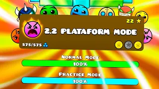 GEOMETRY DASH 2.2 SNEAK PEEK PLATAFORM MODE EPIC LEVEL! #Shorts