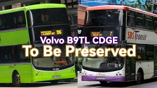 The Volvo B9TL CDGE will be preserved