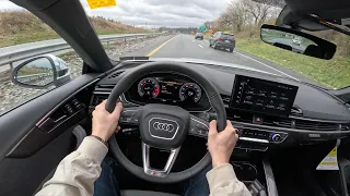 2024 Audi S5 3.0T Sportback Premium Plus - POV Test Drive | 0-60