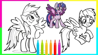 How to Draw My Little Pony, Rainbow Dash,Twilight Sparkle