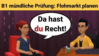 Mündliche Prüfung Deutsch B1 | Gemeinsam etwas planen/Dialog |sprechen Teil 3: Der Flohmarkt