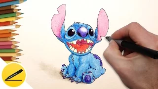 Lilo and Stitch - How to Draw Stitch step by step for kids ✔