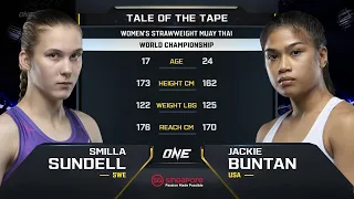 Smilla Sundell vs. Jackie Buntan | ONE Championship Full Fight