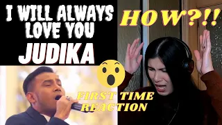 JUDIKA -  I WILL ALWAYS LOVE YOU | FIRST TIME REACTION | REAKSI