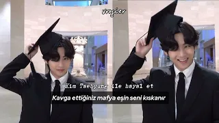 Kim Taehyung ile hayal et "Kavga ettiğiniz mafya eşin seni kıskanır."