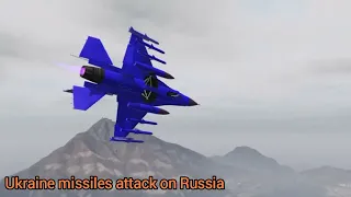 Ukrainian Su-33 Fighter Jet Air Strike on Russian Military Convoy | Russia Vs Ukraine War | GTA5