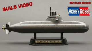 Full Build Video - German Navy Type 212 Submarine 1:350 by Hobby Boss