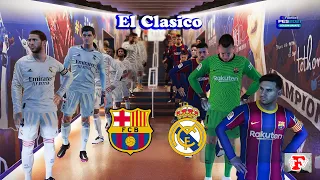 PES 2021 | BARCELONA vs REAL MADRID | EL CLASICO | Gameplay PC