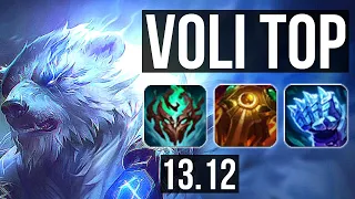 VOLIBEAR vs MORDEKAISER (TOP) | 8 solo kills, Legendary | EUW Diamond | 13.12