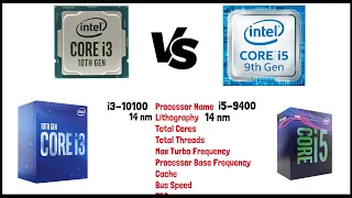 Intel i3-10100 vs i5-9400 Processor🔥🔥|| Intel Processor Compare ||
