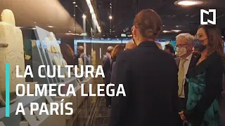 Gutiérrez Müller encabeza exposición sobre la cultura Olmeca en París - Despierta