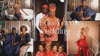 SEUN & VICTORY TRADITIONAL WEDDING// Edo bride, Yoruba groom//Edo and Yoruba Nigerian traditional