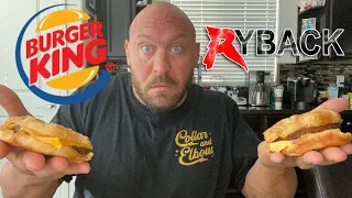 Burger King Impossible Croissan’wich Sandwich VS Original Food Review  - Ryback It’s Feeding Time