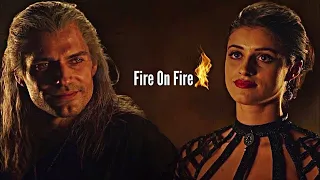 fire on fire 🔥♡ Geralt e Yennefer  (tradução)