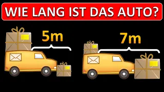 🚗🚗🚗 SCHAFFST DU DIESES MATHE RÄTSEL? | Berechne die Länge vom Auto!