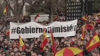 Anti-government protest held in Spain