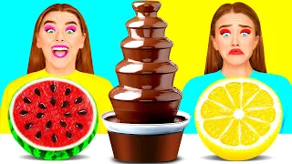 Desafío De Fuente De Chocolate | Desafíos Divertidos por BaRaDa Challenge