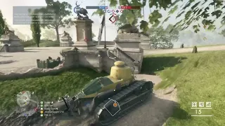 Battlefield 1 ft-17 Light tank (Flanker) Gameplay (2 rounds)