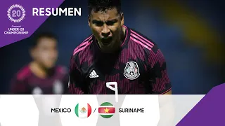 Campeonato Sub-20 de la Concacaf 2022 | Resumen | México vs Surinam