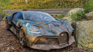 Rebuilding a Wrecked Bugatti Divo  | Forza Horizon 5 | G29 Steering Wheel Gameplay | ForzaXCorsa |