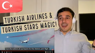 Italian Reaction To 🇹🇷  We Flew Like We've Never Flown Before - Turkish Airlines + Turkish Stars 🌟