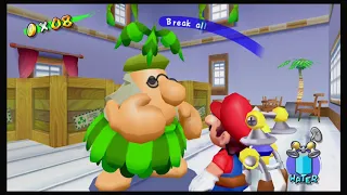 Super Mario Sunshine HD 100% Walkthrough - Delfino Plaza Shines & 100 Coins