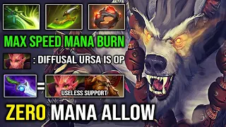 Diffusal Ursa is too Overpower | WTF Attack Speed Instant Mana Burn with Max Agility Speed Dota 2