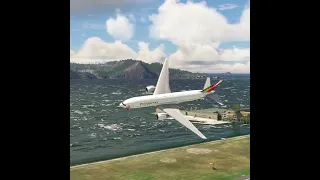 amazing view when the plane lands at the airport Eps 0036