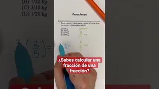 Calcular una fracción de una fracción. Multiplicación de fracciones.