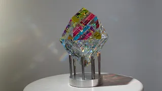 StarChild - Dichroic Glass Sculpture by Jack Storms