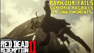 Red Dead Redemption 2 Parkour Fails, Euphoria Ragdolls & Funny Moments