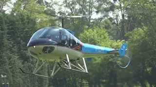 ENSTROM 480 G-ZZMM ARRIVING AND DEPARTING - CARS N COPTERS UK 2023