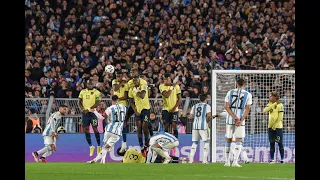 Qualif Amsud - Un superbe coup franc de Messi offre la victoire à l'Argentine sur l'Equateur