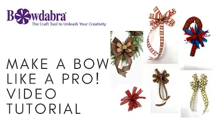 How to make Funky Candy Canes and Thanksgiving Bows with Bowdabra