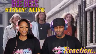 First Time Hearing Bee Gees "Stayin' Alive" Reaction | Asia and BJ