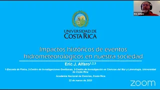 Conferencia: "Impactos históricos de eventos hidrometeorológicos en nuestra sociedad"