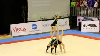 Gymnastics FIG Acro World Cup Maia 2014 WG Balance FRA