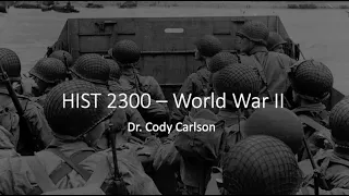 World War II: Introduction