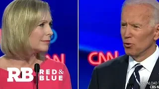 Kirsten Gillibrand questions Joe Biden on record on women's rights