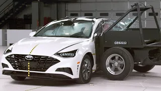 2022 Hyundai Sonata updated side crash test (extended footage)