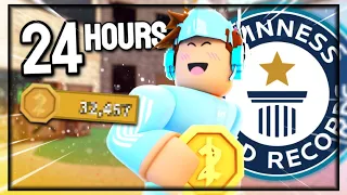 I Spent 24 HOURS Grinding MM2 COINS... (WORLD RECORD)