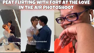 PEAT FLIRTING WITH FORT DURING THE LOVE IN THE AIR PHOTOSHOOT *Reaction*